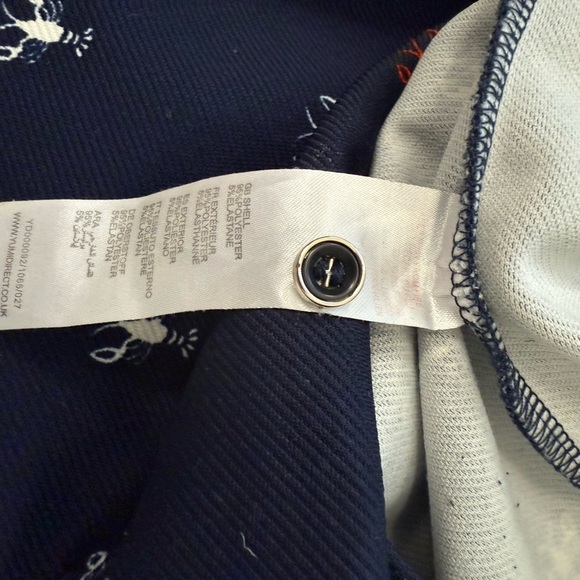 Yumi size 8 (12 UK) GUC lobster Casual Blue Sheath Dress with Crew Neck - Picture 12 of 13